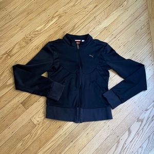 PUMA black zip up jacket size small